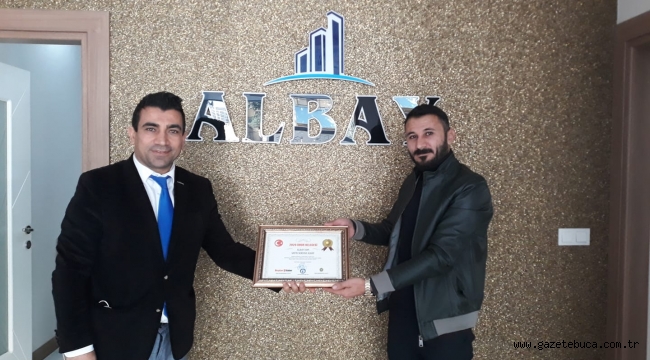 ALBAY YAPI SERDAR ALBAY ÖDÜLÜNÜ ALDI