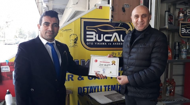 BUCALİ OTO YIKAMA ALİ KARAKUŞ ÖDÜLÜNÜ ALDI