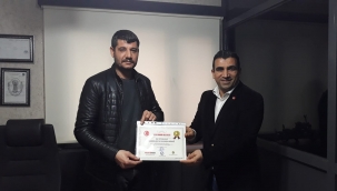 EGE TATVAN DERNEĞİ BAŞKANI SAYIN SAMET KOÇ ÖDÜLÜNÜ ALDI