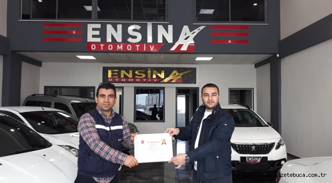 ENSİNA OTOMOTİV ÖDÜLÜNÜ ALDI