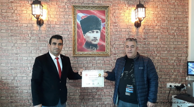 ORHAN KALKAN ÖDÜLÜNÜ ALDI