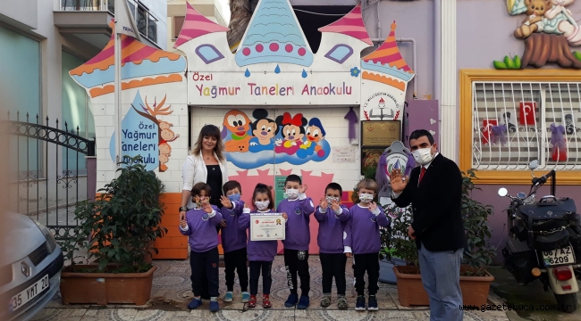 YAĞMUR TANELERİ ANAOKULU ÖDÜLÜNÜ ALDI