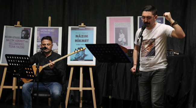 "Mavi Gözlü Dev" Buca'da unutulmadı Ölümsüz Şair Nazım Hikmet 119. doğum yılında Buca'da anıldı