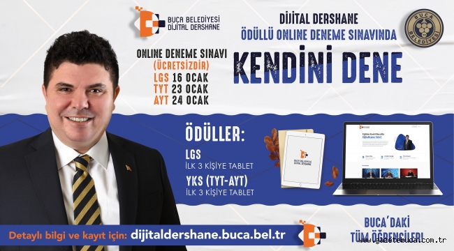     Online eğitim sürecinde Bucalı gençlere sınav desteği