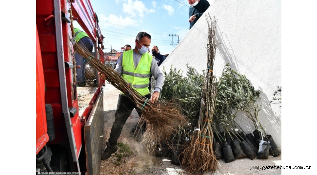 2021 yılının ilk fidanları üreticiyle buluştu