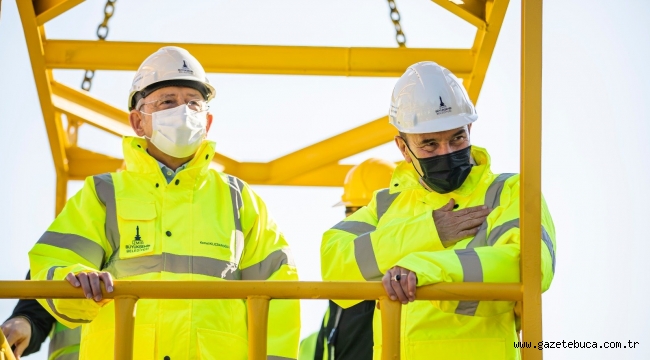 CHP Lideri Kılıçdaroğlu Narlıdere metro hattında yapım çalışmalarını inceledi