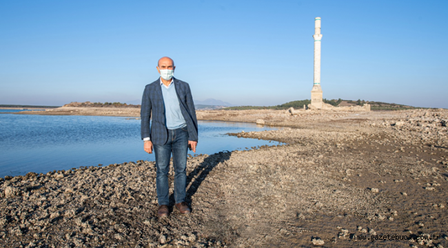 Rekor yağışların ardından Tahtalı'da seviye yükseldi