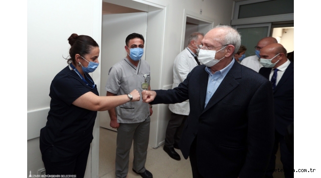Kılıçdaroğlu İzmir'de korona kahramanlarıyla buluştu