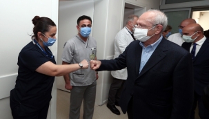 Kılıçdaroğlu İzmir'de korona kahramanlarıyla buluştu