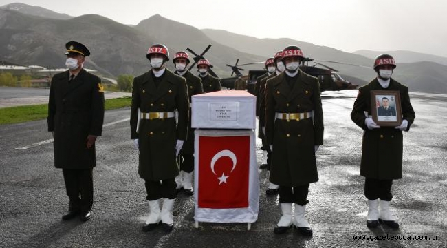 Şehit Teğmen Mehmet Kıvık, törenle memleketine uğurlandı