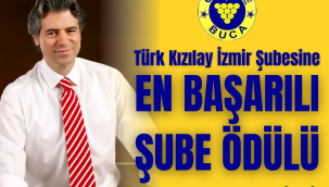 TÜRK KIZILAY İZMİR ŞUBESİNE EN BAŞARILI ŞUBE ÖDÜLÜ