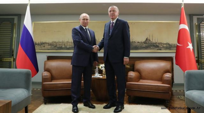 Cumhurbaşkanı Erdoğan, Putin ile Filistin'i görüştü