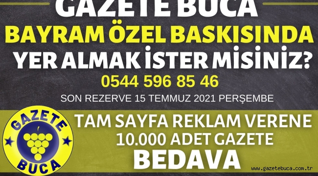 BAYRAM'DA 55 BİN BASKIYLA TÜM İZMİRDEYİZ
