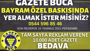 BAYRAM'DA 55 BİN BASKIYLA TÜM İZMİRDEYİZ