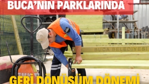 Buca'nın parklarında geri dönüşüm dönemi