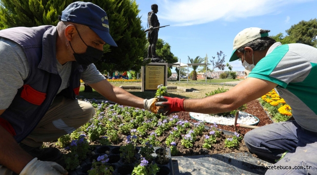 Buca'nın sokakları çiçek açtı