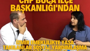 CHP Buca İlçe Başkanlığı'ndan İzmir Emeklilikte Yaşa Takılanlar Sosyal Yardımlaşma Derneğine ziyaret