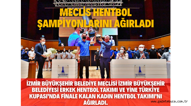 Meclis hentbol şampiyonlarını ağırladı