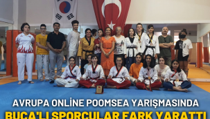 AVRUPA ONLİNE POOMSEA YARIŞMASINDA BUCA'LI SPORCULAR FARK YARATTI