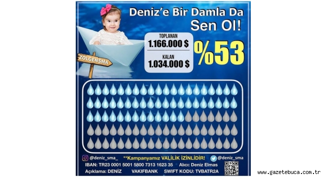 DENİZ'E BİR DAMLA DA SEN OL !