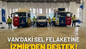 ​Van'daki sel felaketine İzmir'den destek