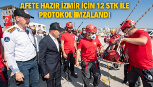 Afete hazır İzmir için 12 STK ile protokol imzalandı