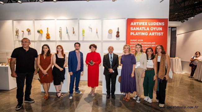 Başkan Soyer, Artifex Ludens-Sanatla Oyun sergisinin açılışına katıldı