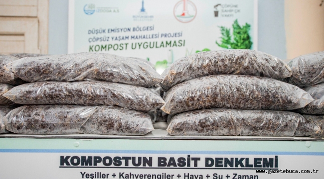 Sebze ve meyve atıkları organik gübreye dönüşüyor