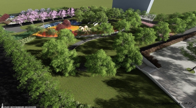  Yeşil alan da var, futbol sahası da