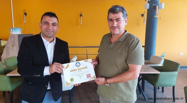 EGE ÇINAR CAFE ÖDÜLÜNÜ ALDI