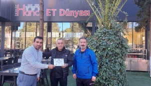 HANCI ET DÜNYASI ÖDÜLÜNÜ ALDI