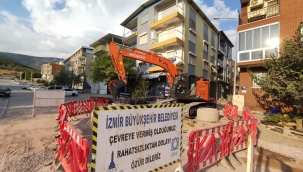Karşıyaka ve Karabağlar'da yağmur suyu hattı çalışmaları sürüyor