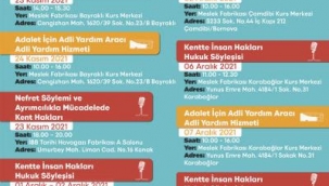 Adli yardım hizmeti de sunulacak İzmir'de hukuk söyleşileri başlıyor