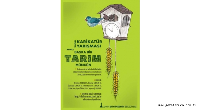 "Başka Bir Tarım Mümkün" temalı ulusal karikatür yarışması için başvurular başladı