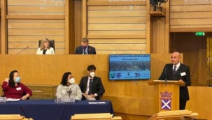 Başkan Soyer İskoçya Parlamentosu'nda konuştu: İklim kriziyle mücadelede çok katmanlı işbirliğine ihtiyaç var