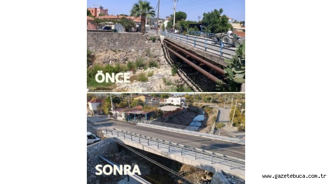 Dikili'nin yeni köprüsü hizmete girdi