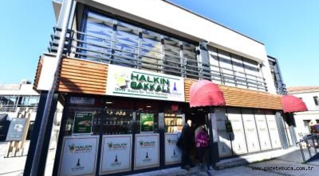 İzmir Metro A.Ş. personeline Halkın Bakkalı'ndan gıda çeki