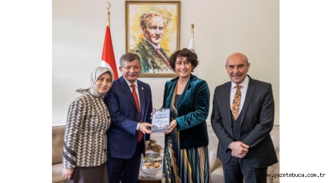 Başkan Soyer Gelecek Partisi Lideri Davutoğlu'nu ağırladı