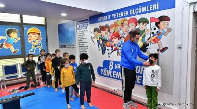 İzmir Büyükşehir Belediyesi'nin sportif yetenek ölçümü sürüyor