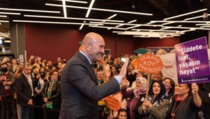 Tarım alanında çalışan kadınlar eşleriyle Bergen filmini izledi