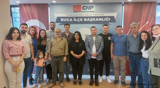 CHP BUCA'YA ZİYARETÇİ VE YENİ ÜYE AKINI