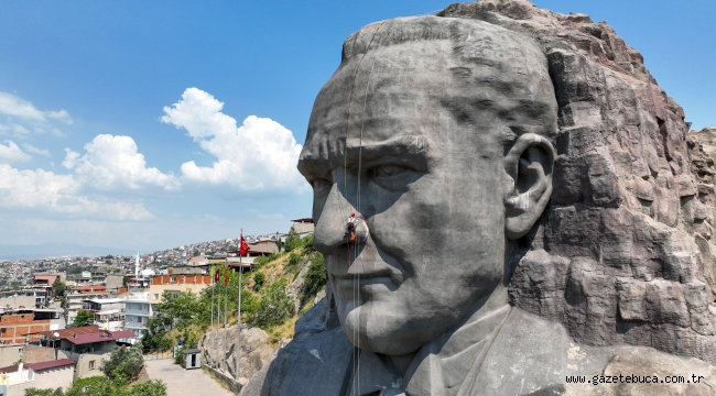         Dağcı özel ekipten Atatürk Maskı'na özel bakım
