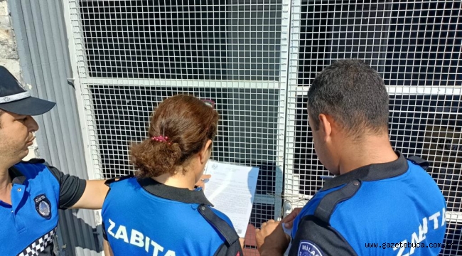 MİLAS BELEDİYESİ OLAYLI MEKANI MÜHÜRLEDİ