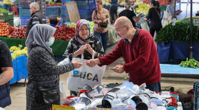 Buca pazarlarında çevre farkındalığı