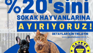 2023 Reklam Gelirlerimizin %20'sini Sokak Hayvanlarına Ayırıyoruz!