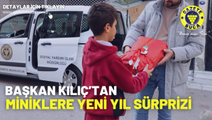 Başkan Kılıç'tan miniklere yeni yıl sürprizi