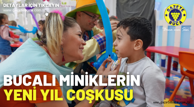 Bucalı miniklerin yeni yıl coşkusu