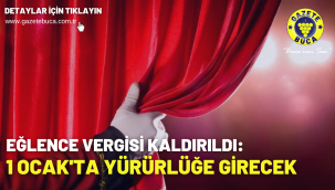 Eğlence vergisi kaldırıldı: 1 Ocak'ta yürürlüğe girecek