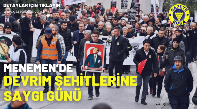 Menemen'de devrim şehitlerine saygı günü