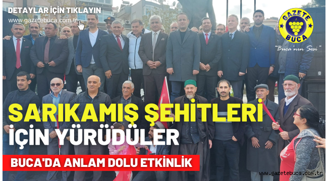 SARIKAMIŞ ŞEHİTLERİ BUCADA ANILDI (VİDEOLU HABER)